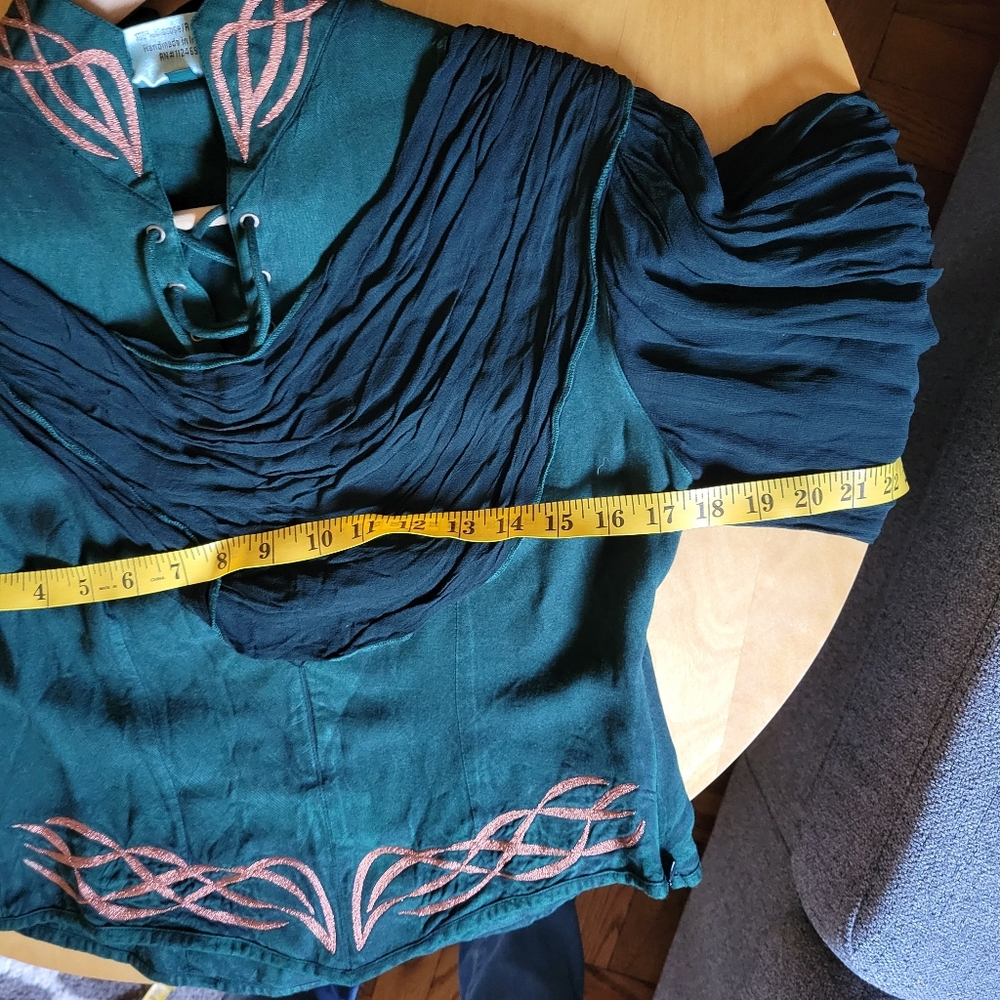 Holy Clothing Lysandra Top In Huntress Green Medium - Picture 2 of 8
